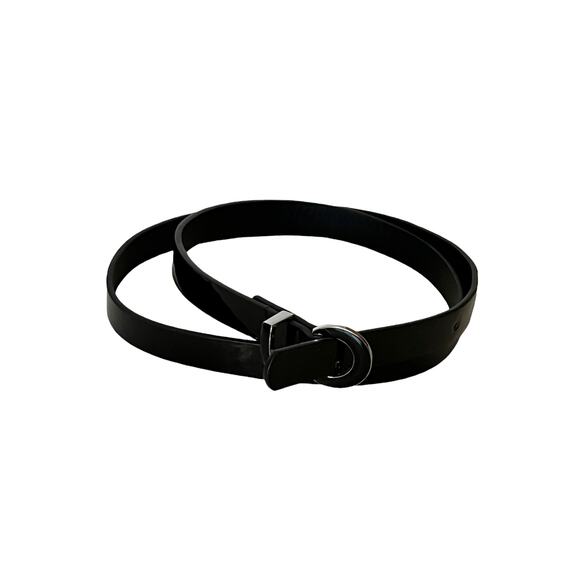Kenneth Cole reaction women black belt sz medium 32.5 waist - Picture 1 of 9